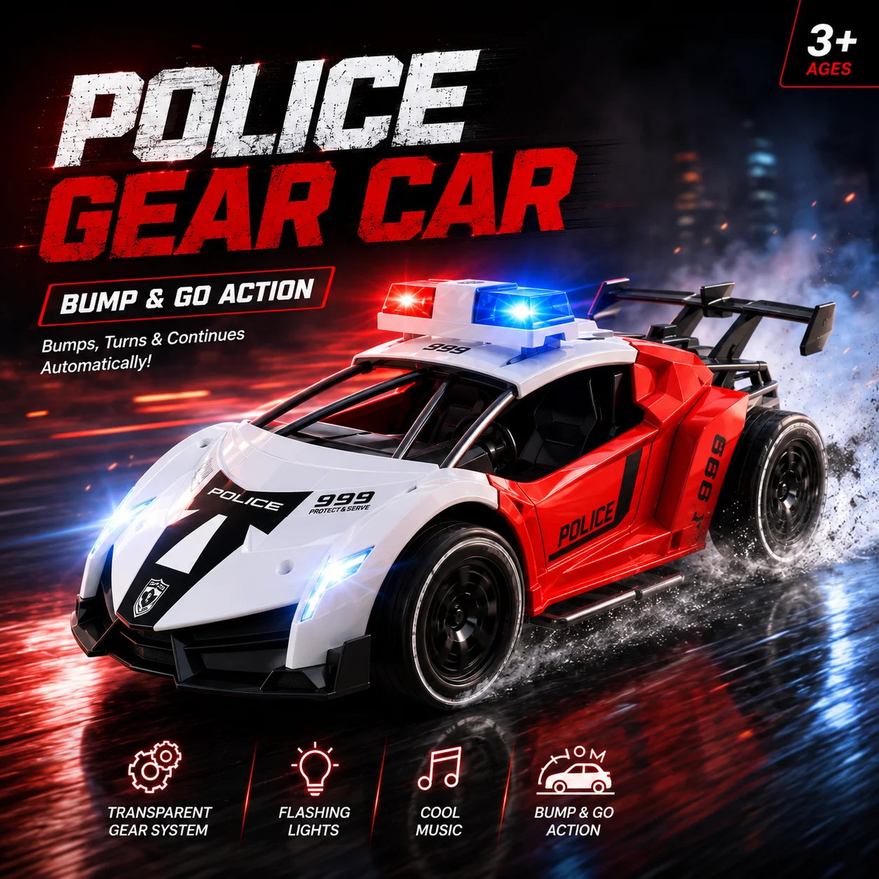 Smoke Rechargeable Remote Control Racing car