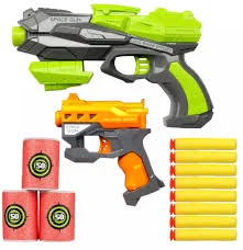 2pcs Foam Dart Blaster Gun Set (2-in-1 Kids Shooting Toy Set)
