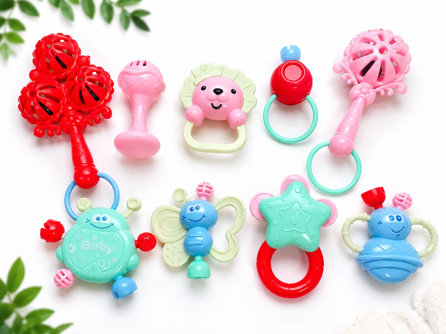 336. Baby Rattle Toy Set - 9pcs