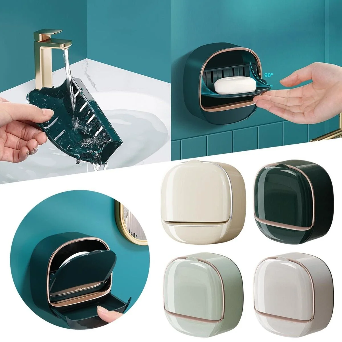 Soap Dish with Drainage Box