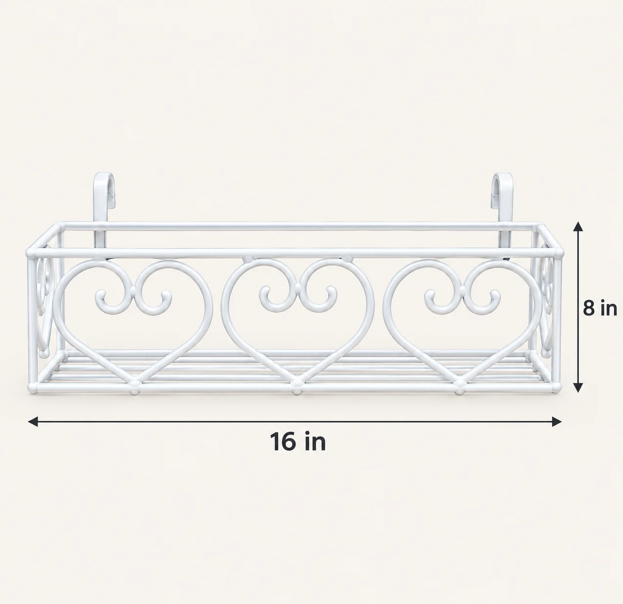 Metal Hanging Balcony Plant Pot Holder
