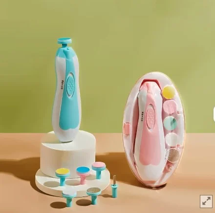 446. Children's nail file trimmer set Baby Electric Nails Toe nail clipper trimmer Newborn nail art set Baby nail care tools