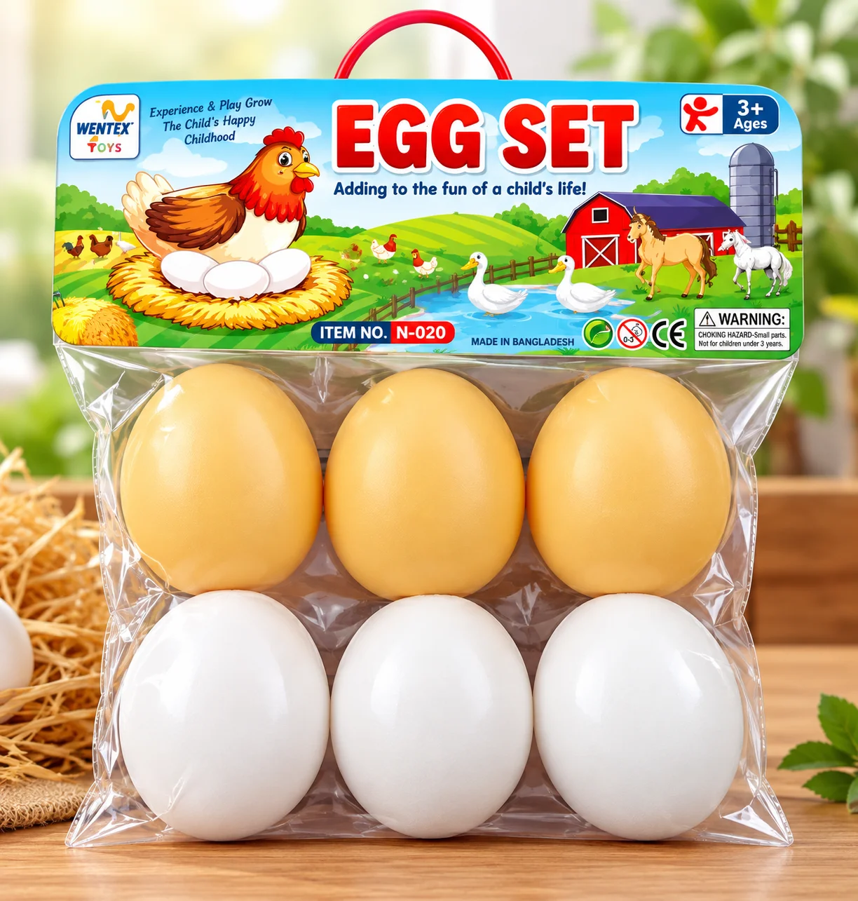 Soft Rubber Egg Set – 6 Pcs