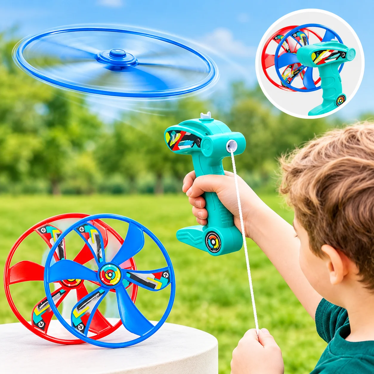 Flying Spinner Launcher Toy
