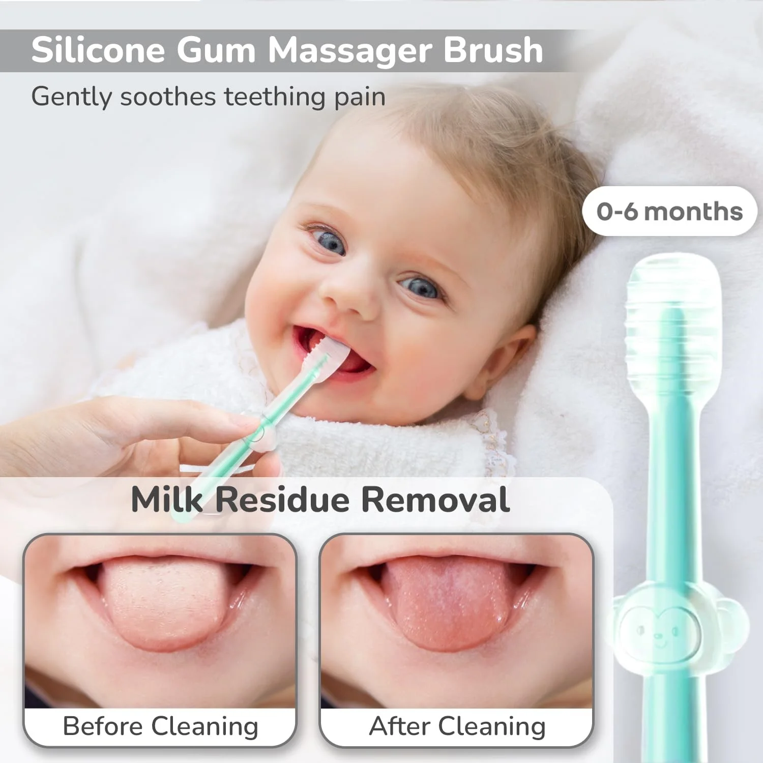Bloom Bell Baby Tongue Cleaner 3Pcs Set