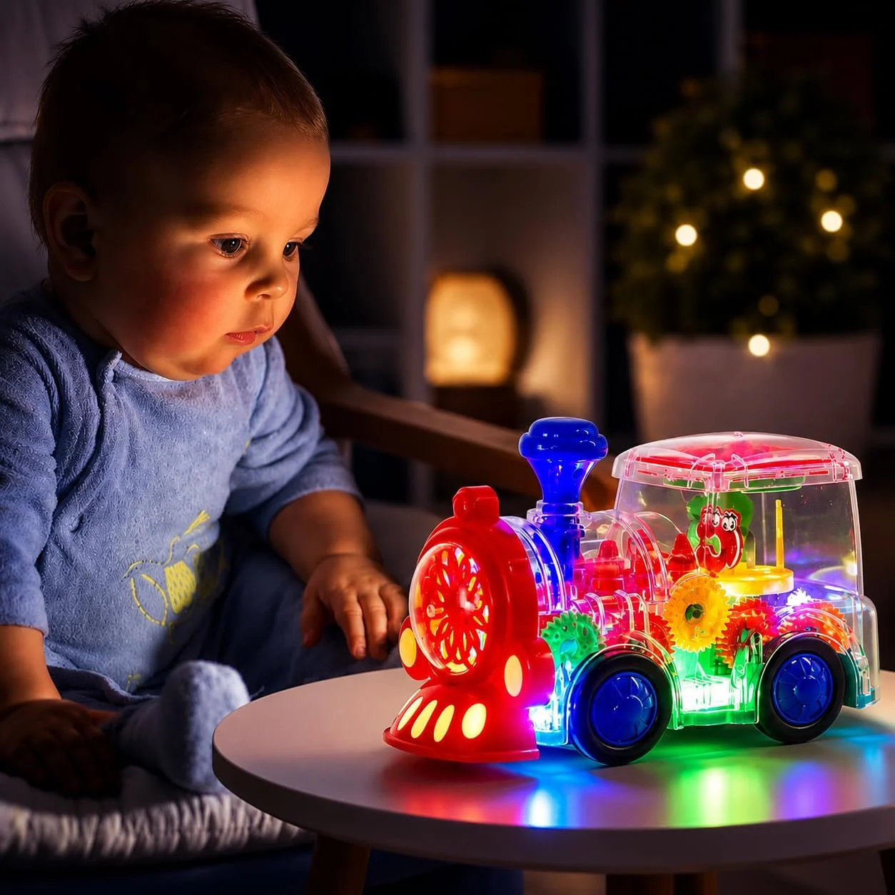 Colorful Transparent Gear Train Toy