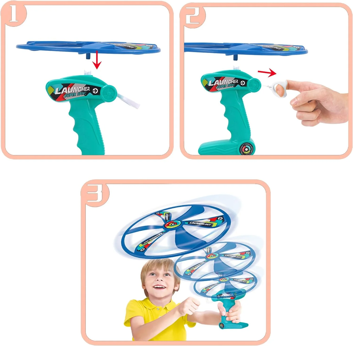 Flying Spinner Launcher Toy