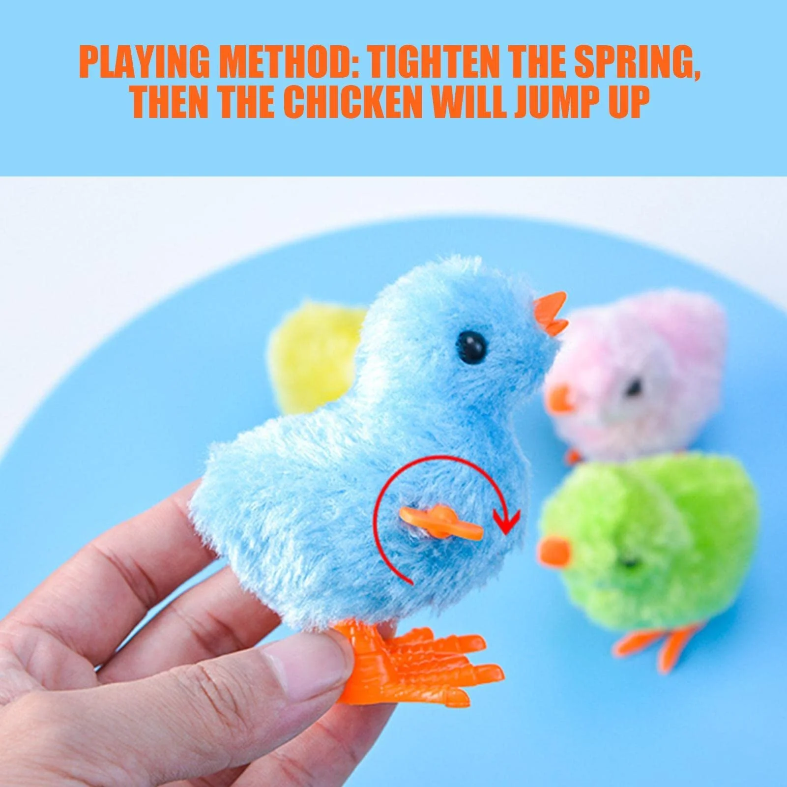 2 pcs Baby Chicken key jumpingToy For Kids