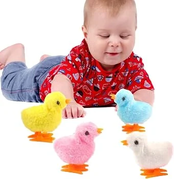 2 pcs Baby Chicken key jumpingToy For Kids