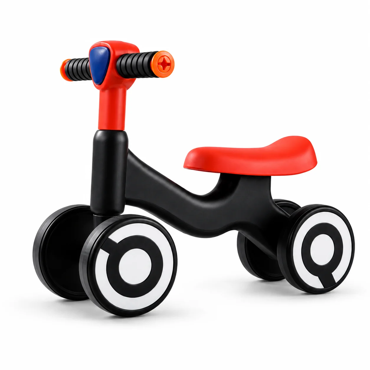 Baby Balance Bike for Toddlers | 4-Wheel Ride-On Training Bike