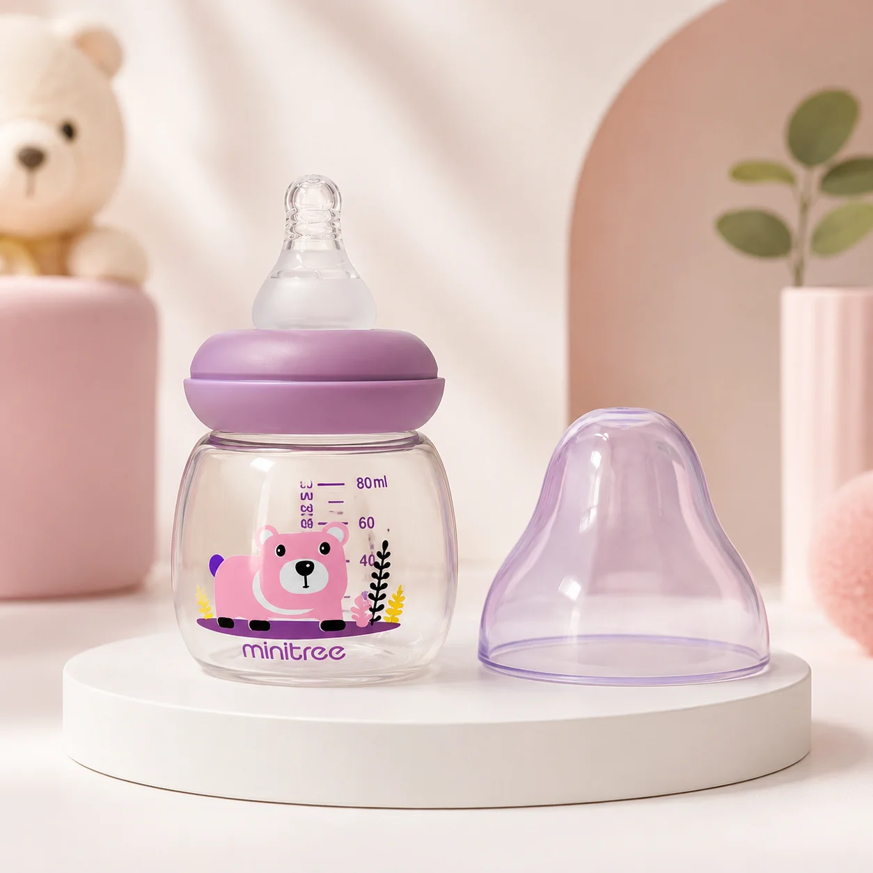 Minitree baby water feeding bottle- 80ml