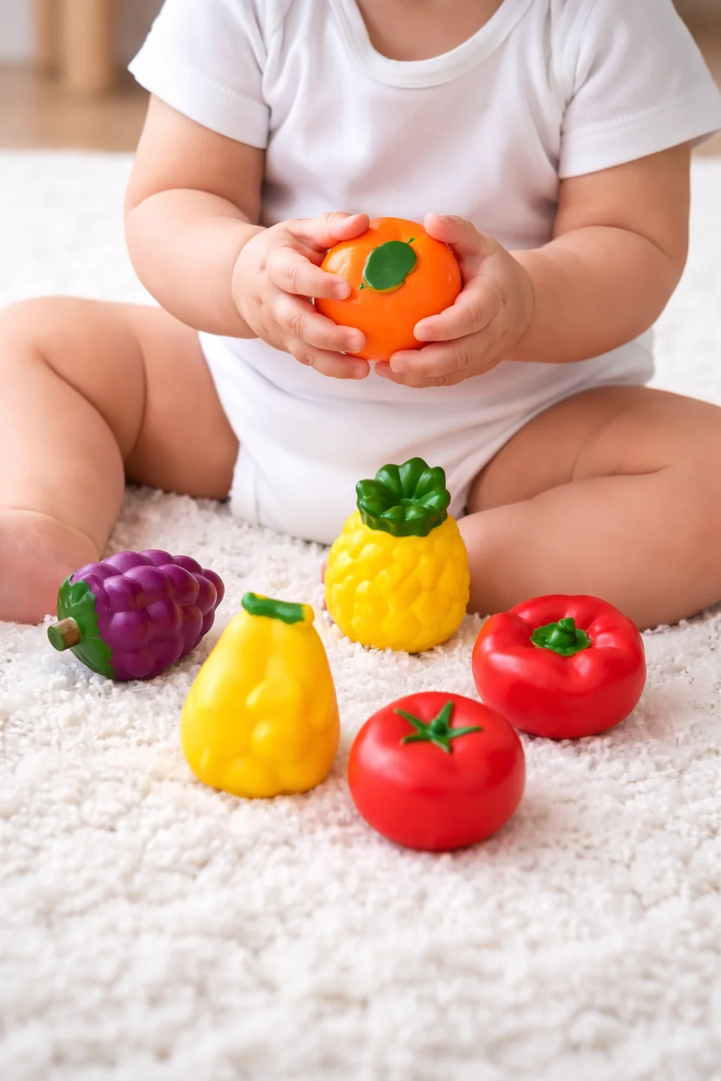 Baby Soft Fruit Safe Educational Play Set for Kids - 6PCS