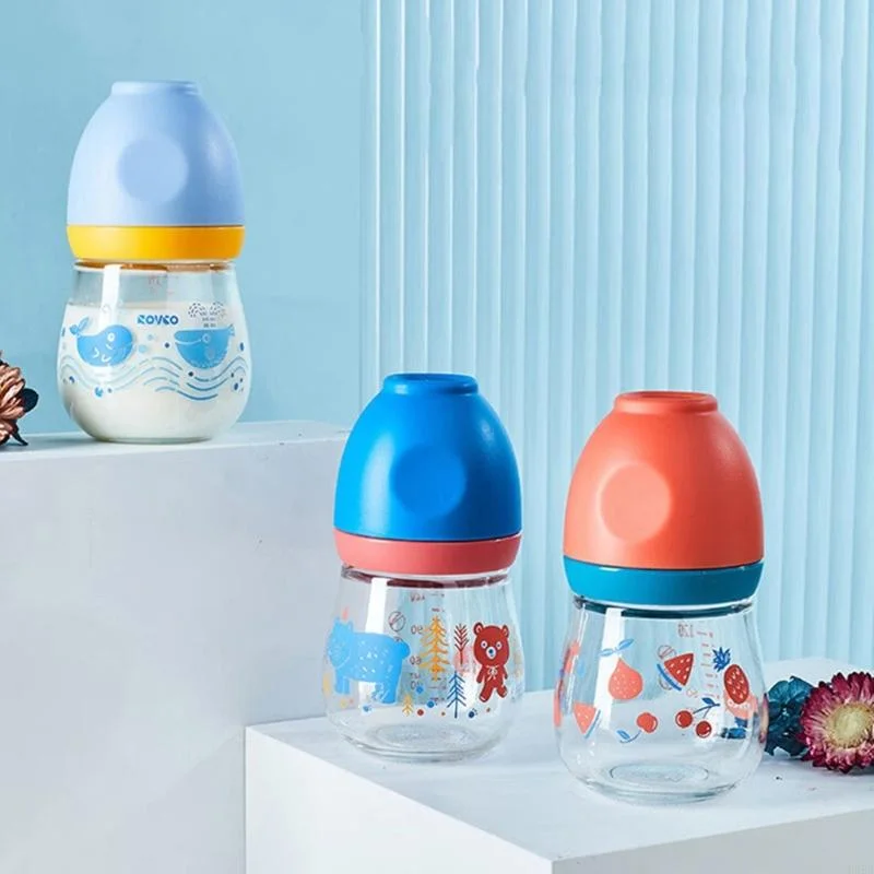 Baby Training Milk Bottle with Soft Silicone Cap-150ml