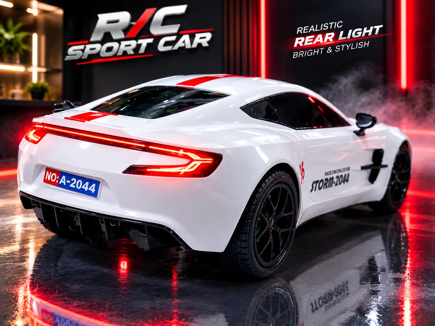 1153. Rechargeable Sports Car with LED Headlight & Back Light – 13 Inch