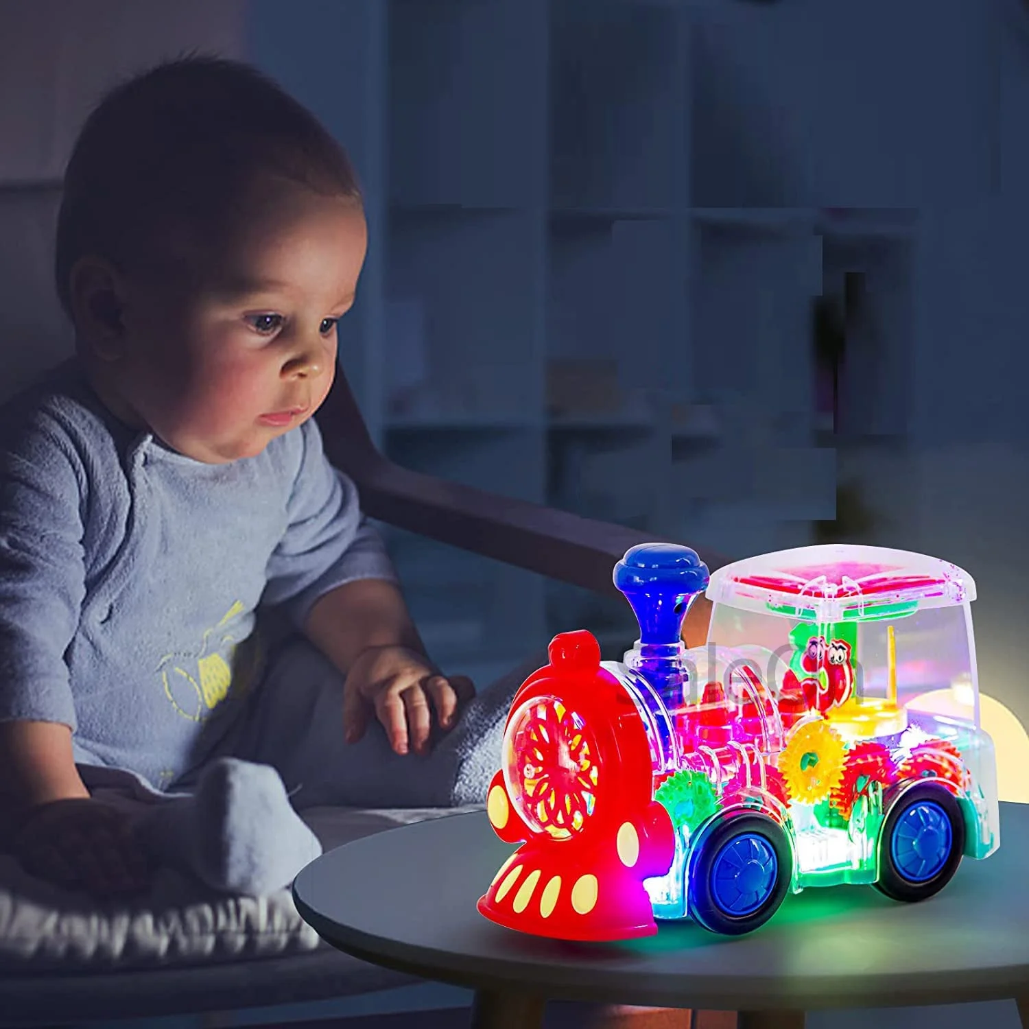 Colorful Transparent Gear Train Toy