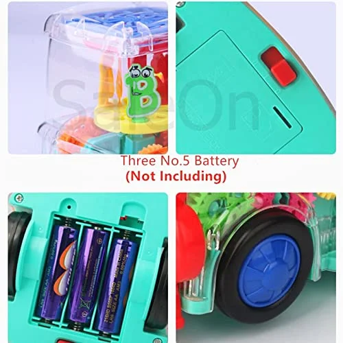 Colorful Transparent Gear Train Toy