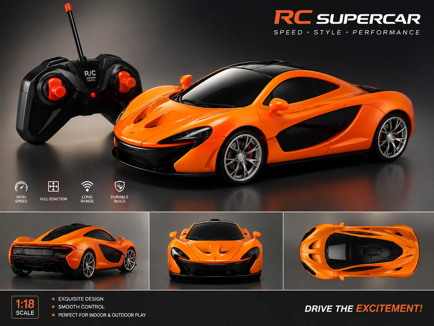 Maclaren Rechargeable Remote Control Sports Car