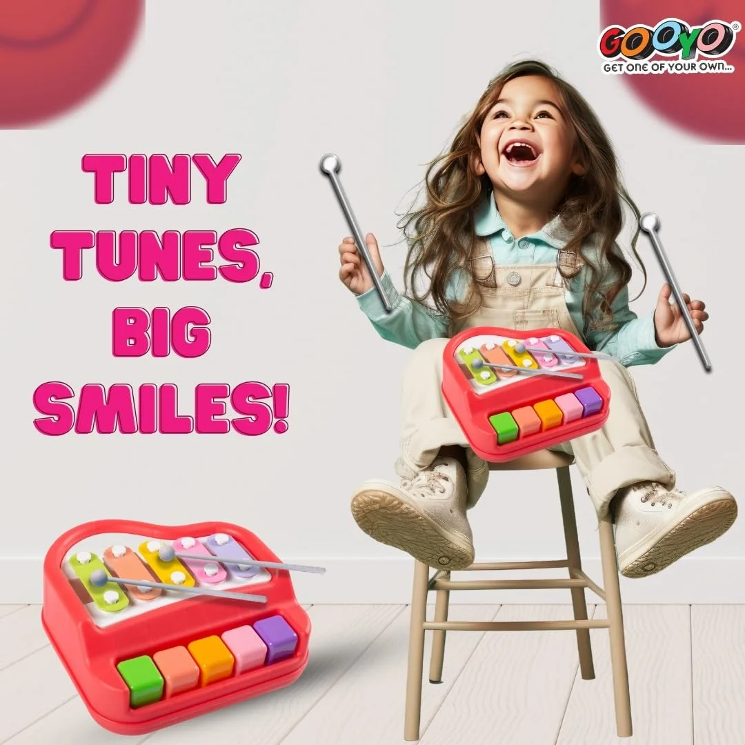 Gooyo 2-in-1 Musical Piano & Xylophone Toy