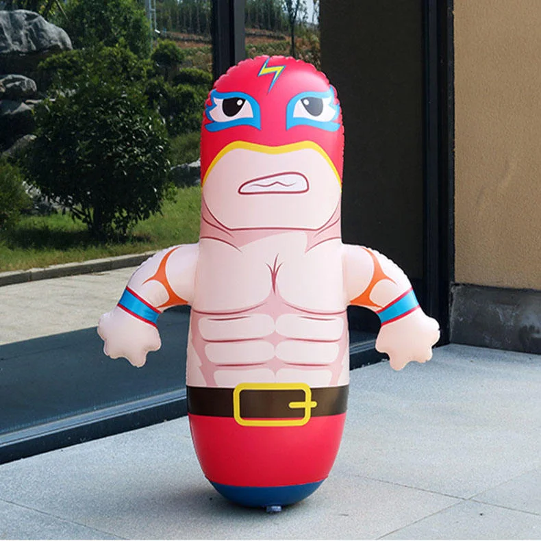 3359. Super Hero Inflatable Punching Bag Toy for Kids - With pumper .