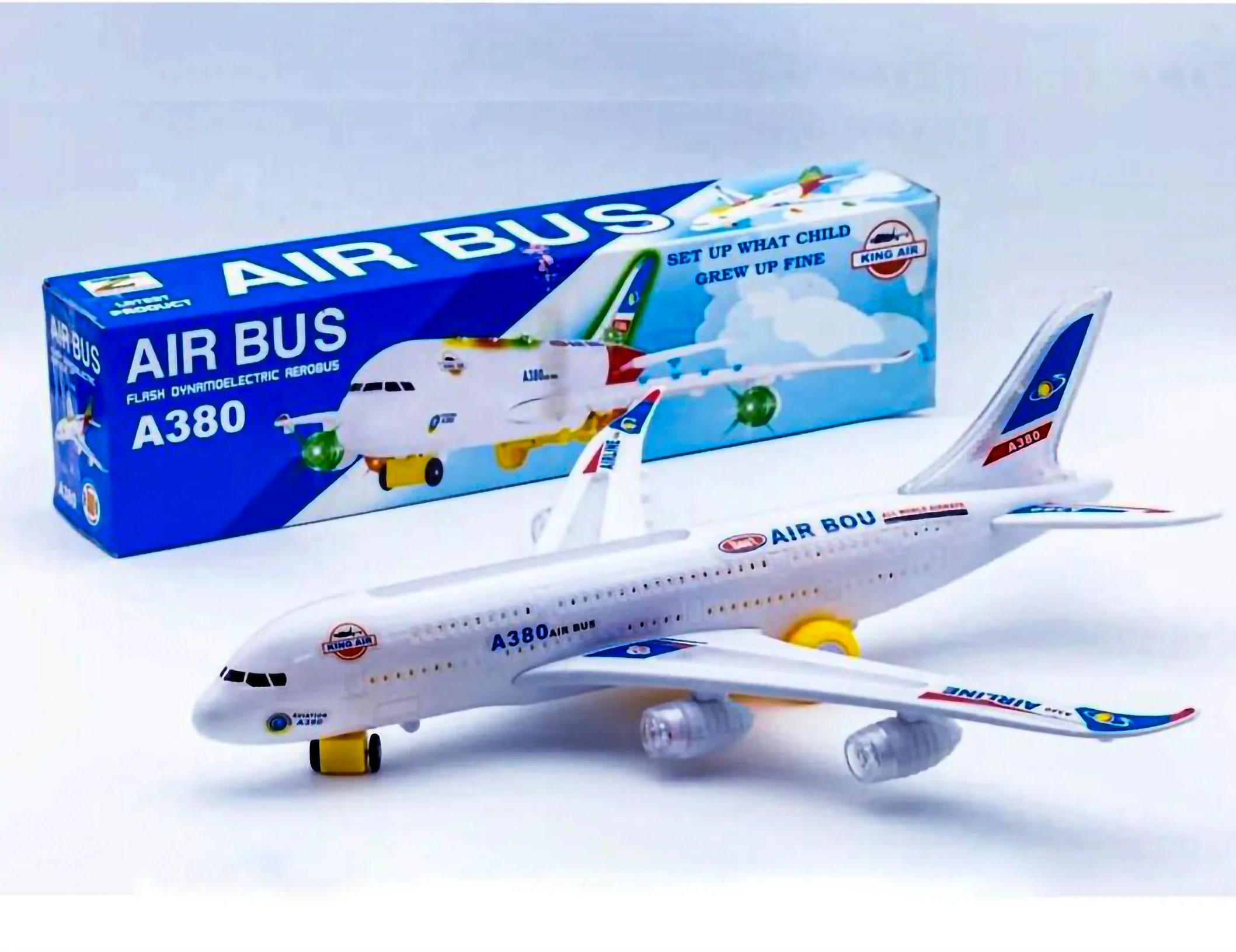High Speed Auto Rotate Airplane – AirBus A380 Toy