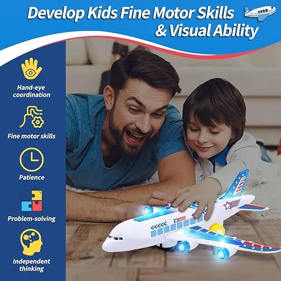 High Speed Auto Rotate Airplane – AirBus A380 Toy