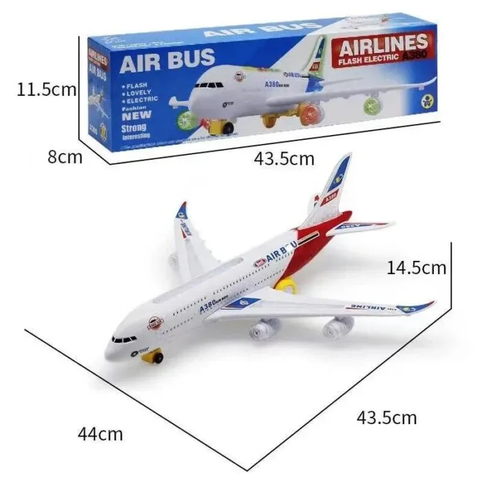 High Speed Auto Rotate Airplane – AirBus A380 Toy