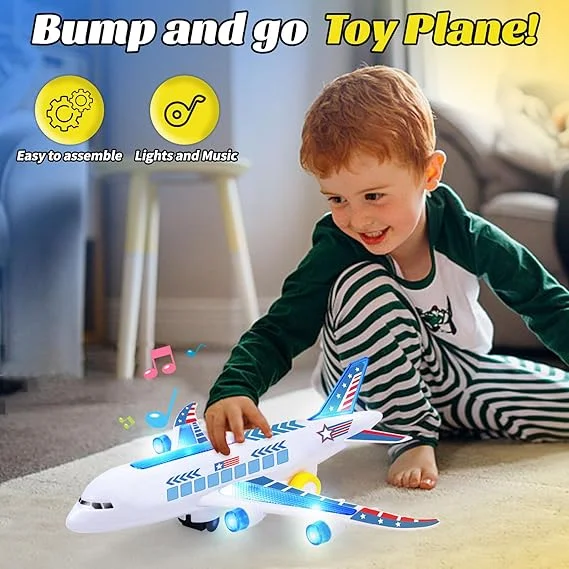 High Speed Auto Rotate Airplane – AirBus A380 Toy