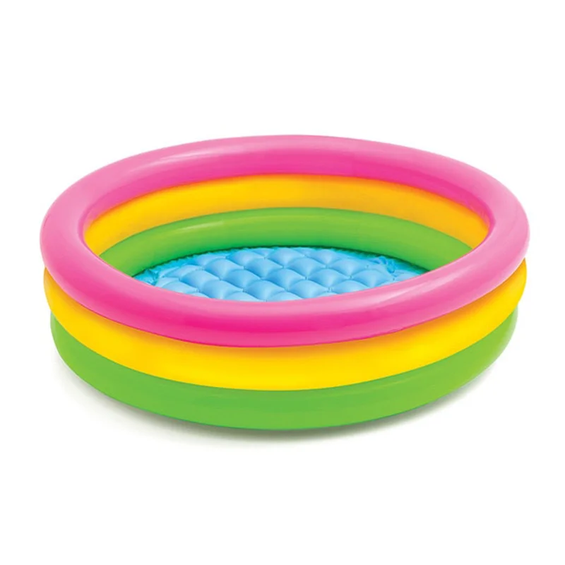 Inflatable Kids Pool Bath Pool Tub with pumper free  - 34x 10 Inches