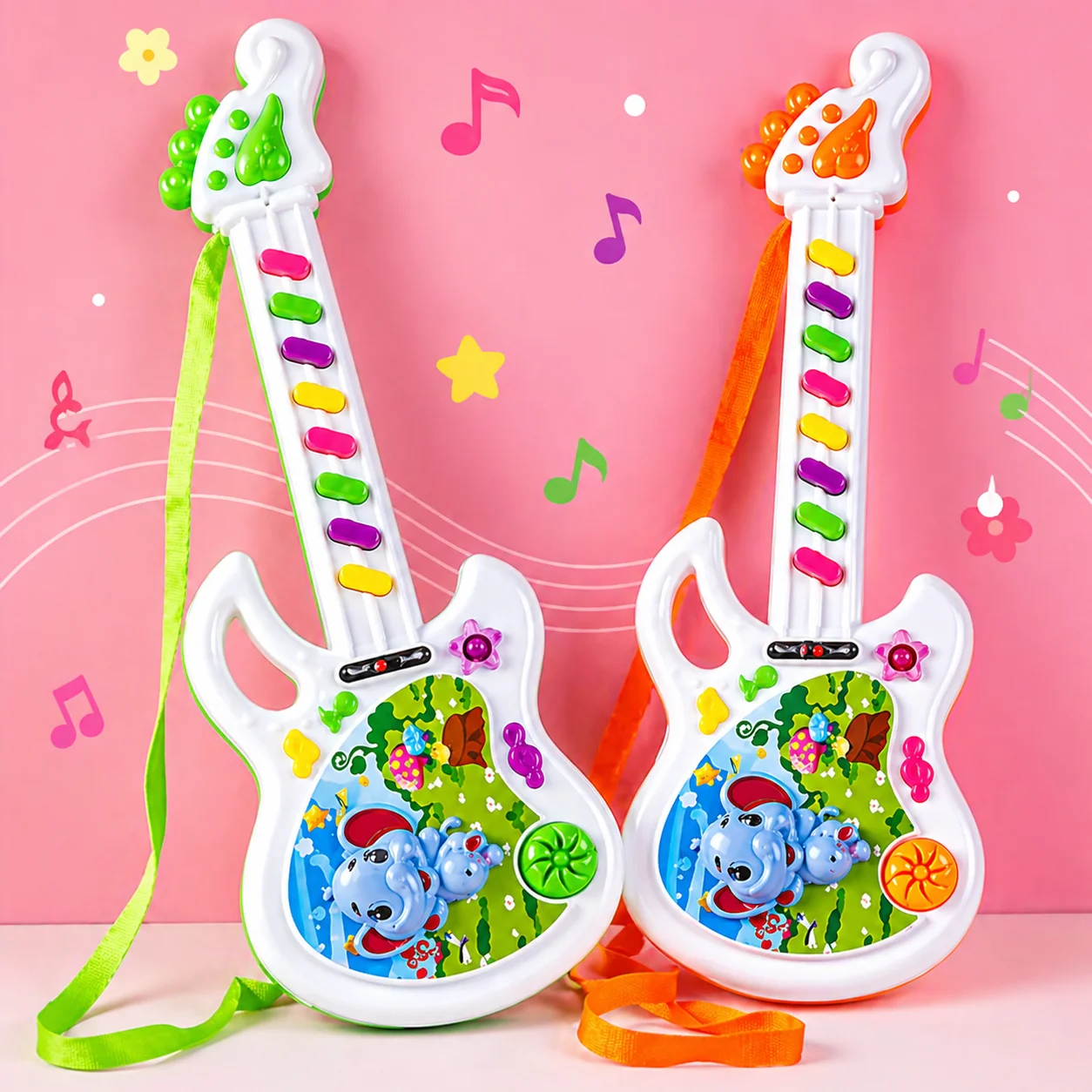 Kids Musical Toy Guitar with Light & Sound