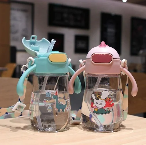 Kids Straw MINI Water Bottle with Stra