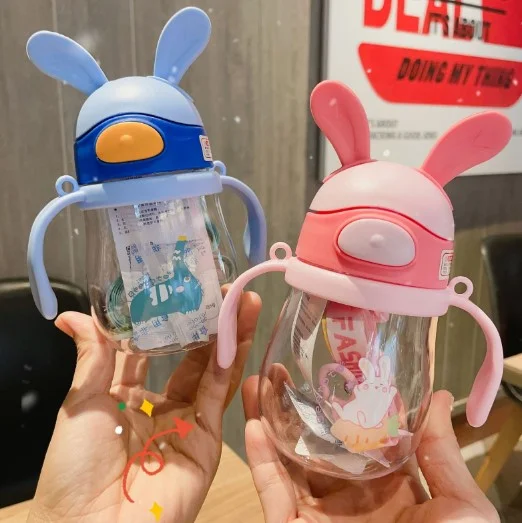 Kids Straw MINI Water Bottle with Strap