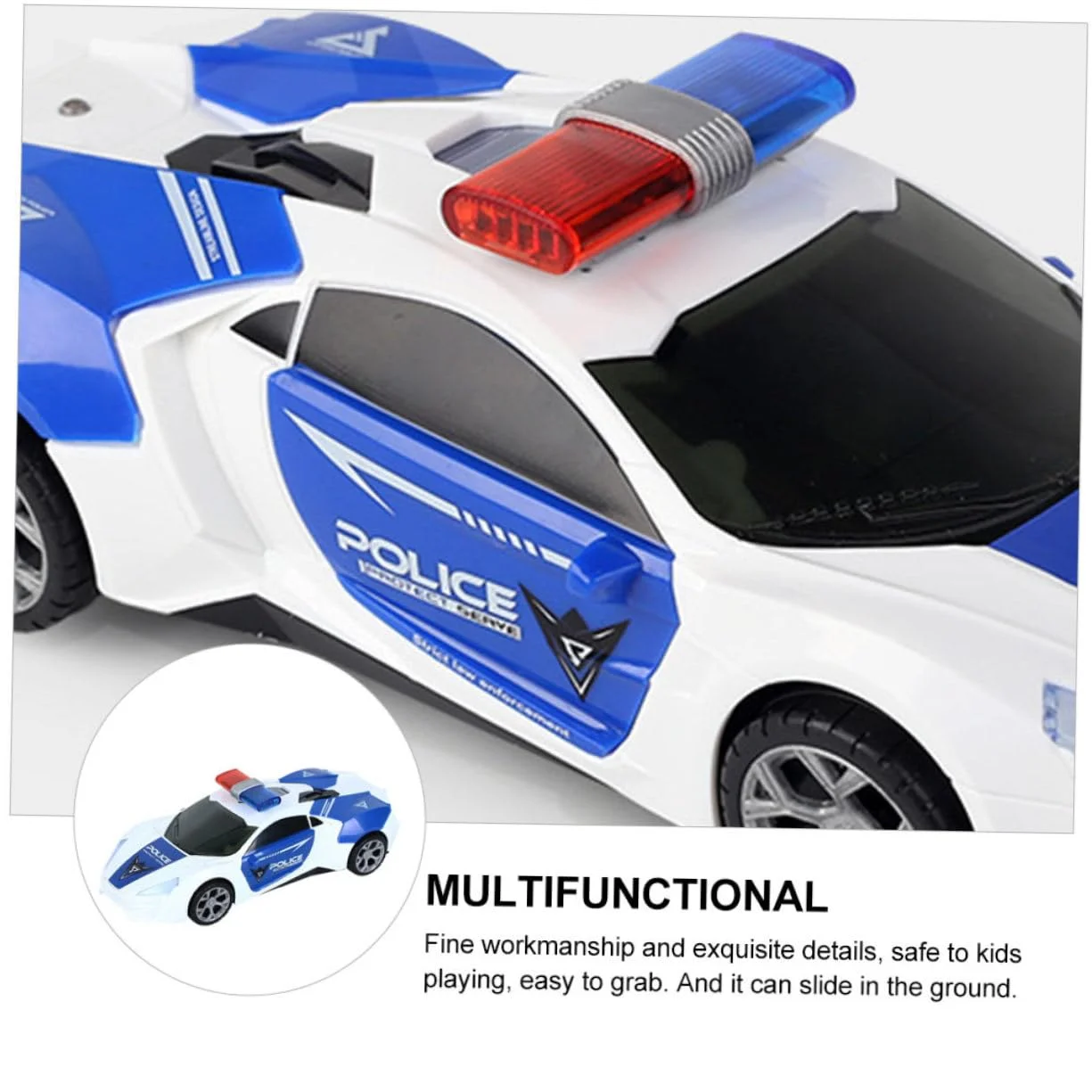 Lighting and Music City Police Transforming Toy Car