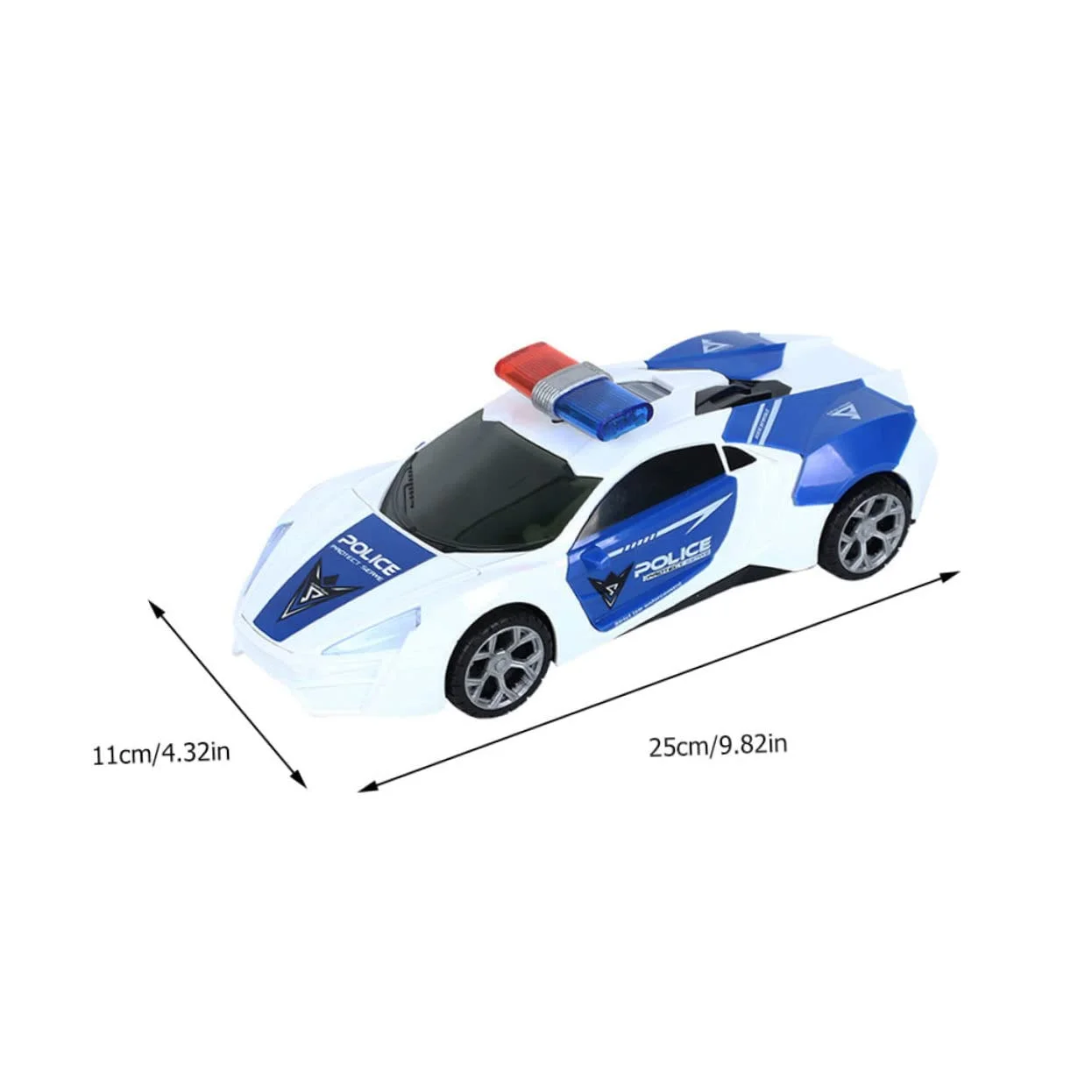 Lighting and Music City Police Transforming Toy Car
