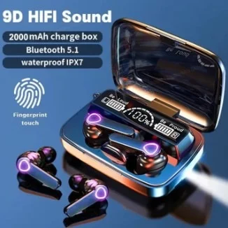M19 TWS Bluetooth Earbuds M19 TWS Bluetooth Earbuds Touch Control Wireless Bluetooth 5.1(Clone-64)