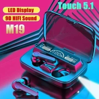M19 TWS Bluetooth Earbuds M19 TWS Bluetooth Earbuds Touch Control Wireless Bluetooth 5.1(Clone-64)