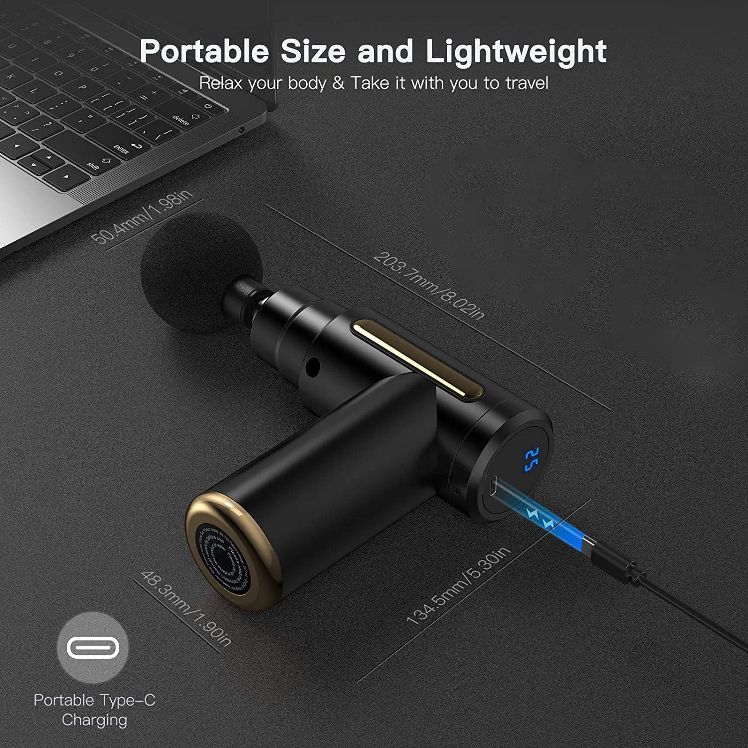 Mini Massage Gun – Portable Deep Tissue Muscle Massager