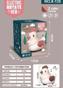 Musical Egg Laying Hen Toy for Kids