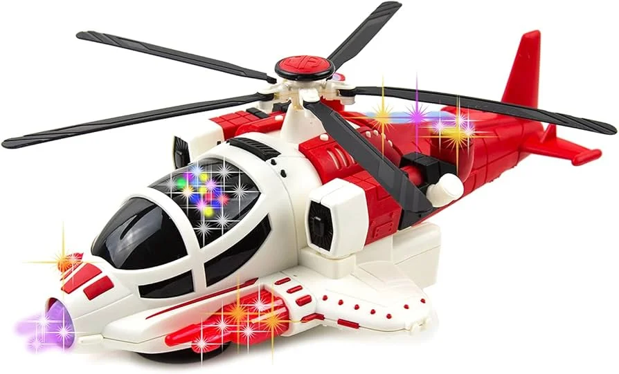 Musical Flashing Light Electric Helicopter Toy for Kids