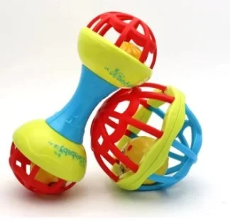 Newborn Baby Rattle Toy Bendy Ball Musical Toys Little Boys 2pcs