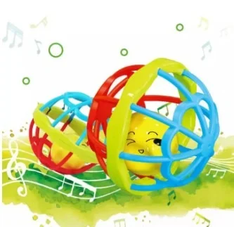 Newborn Baby Rattle Toy Bendy Ball Musical Toys Little Boys 2pcs