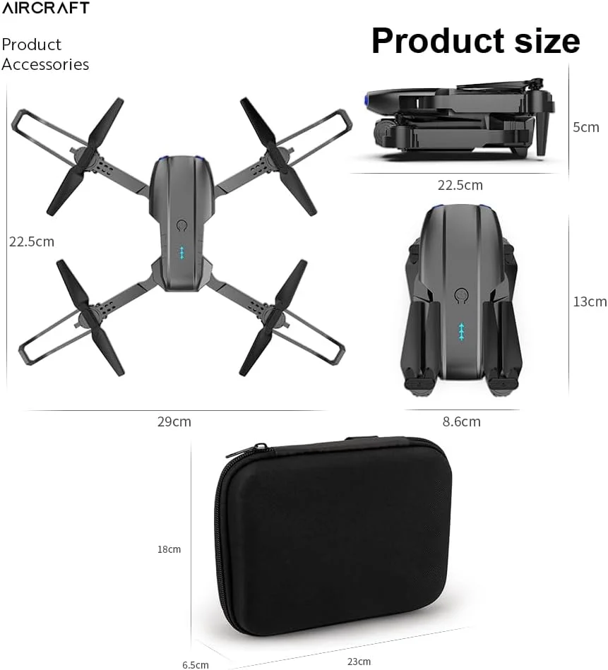 Orginal SKY Quad Drone – HD Camera Foldable Brushless Motor Drone