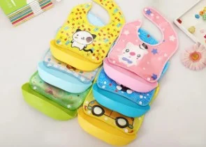 Plastic Dining Feeding Bibs for Kids