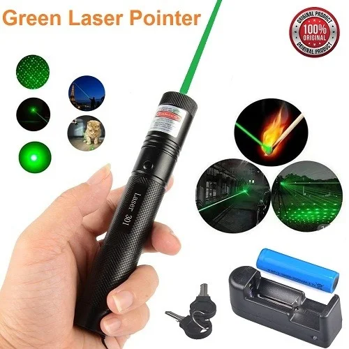 Powerful Rechargable Laser Pointer Light With Adjustable Focus 10 Mile - Laser Light