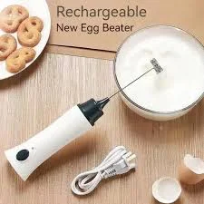 Rechargeable Hand Mixer Egg Beater and Coffee Mixer