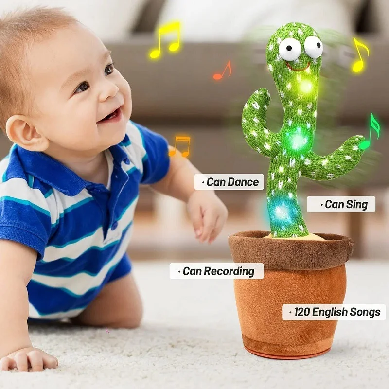 Rechargeable Singing & Talking Dancing Cactus Toy