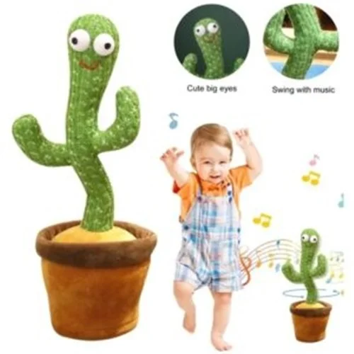 Rechargeable Singing & Talking Dancing Cactus Toy