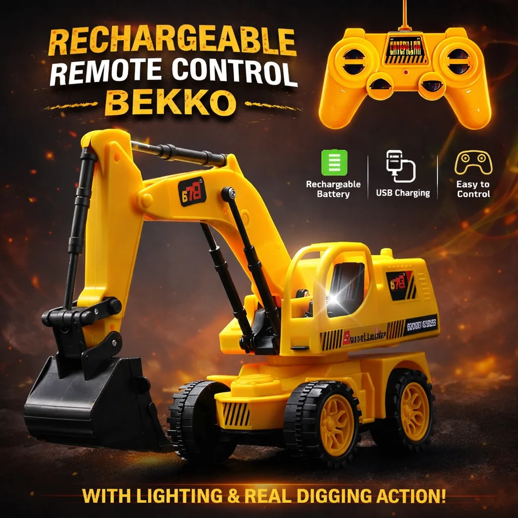 Rechageable Remote control Recharge Excavator Toy for kids