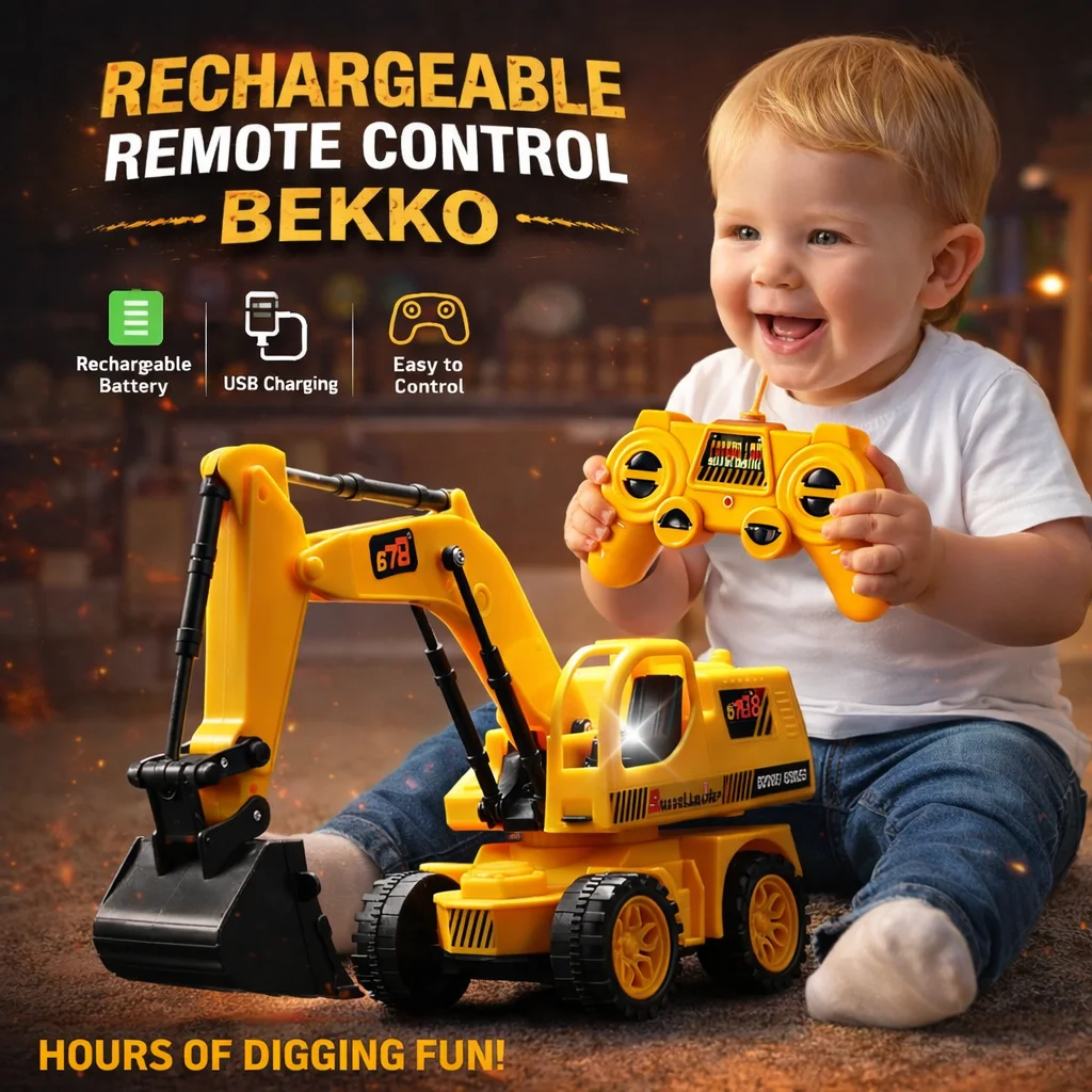 Rechageable Remote control Recharge Excavator Toy for kids