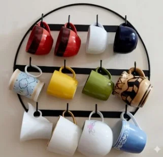 Wall Mounted Mug Holder Rack – Multi Cup Organizer