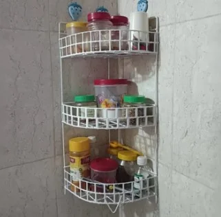 3 Tier Corner Wall Mounted Rack – Kitchen Organizer